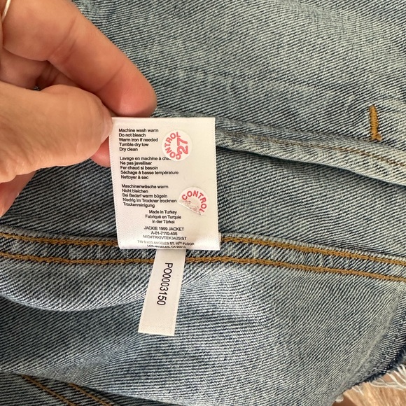 Women’s Anine Bing 1999 Classic Blue Denim Jacket Size M - Picture 6 of 6